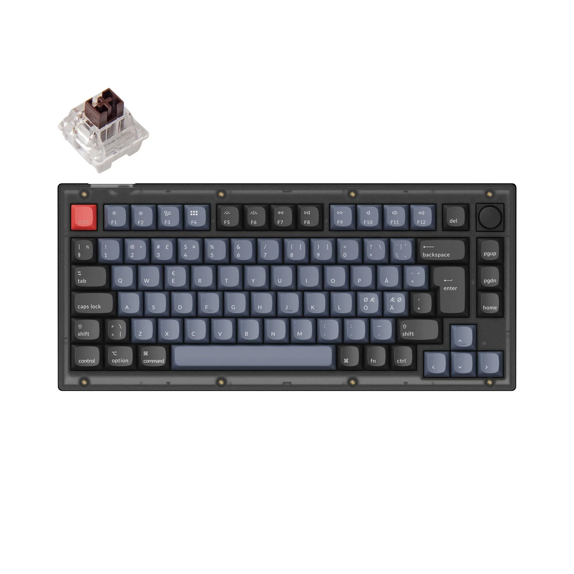 Keychron V1 QMK Custom Mechanical Keyboard ISO Layout Collection