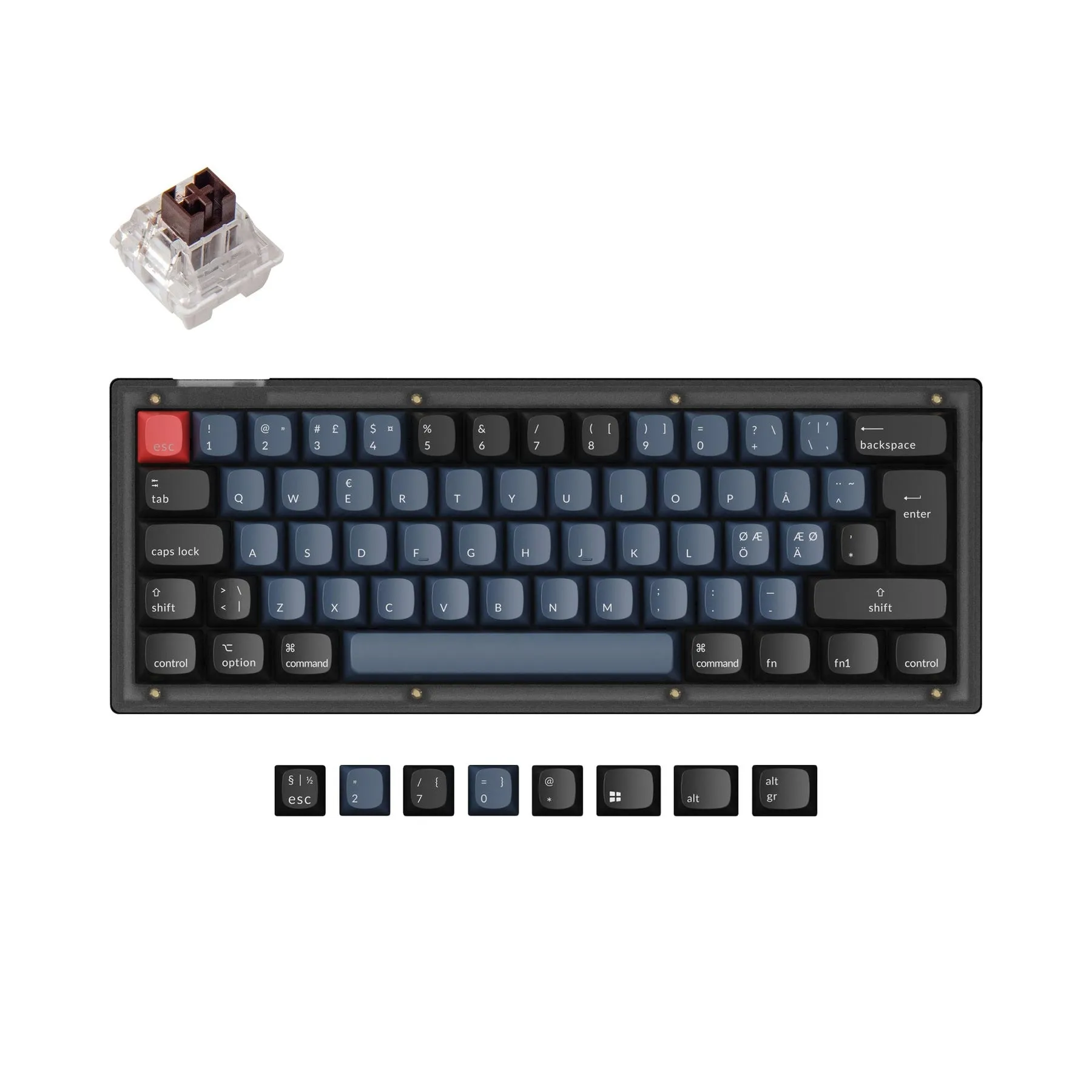 Keychron V4 QMK Custom Mechanical Keyboard ISO Layout Collection