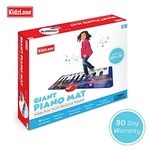 Kidzlane Durable Piano Dance Mat Giant Floor Keyboard Toy for Kids