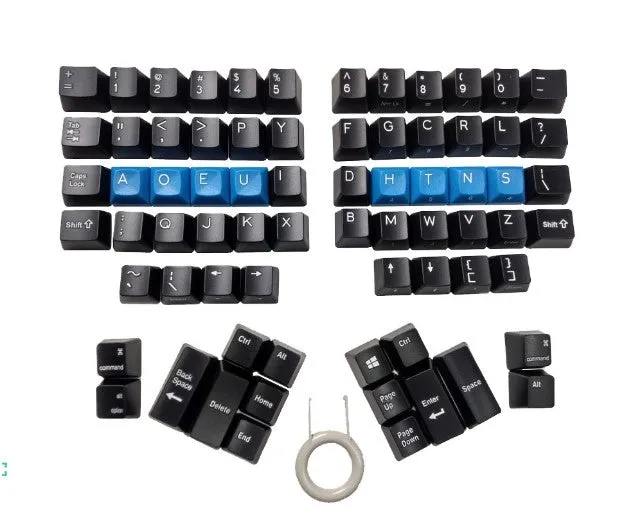 Kinesis Dvorak Keycap Set, KC020DV-blk