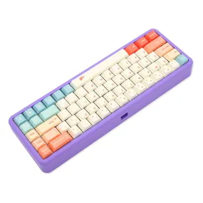 KP Poseidon PSD68 GASKET Case Electrophoresis CNC Case for Mechanical Keyboard Yellow Purple Cyan White For BM68