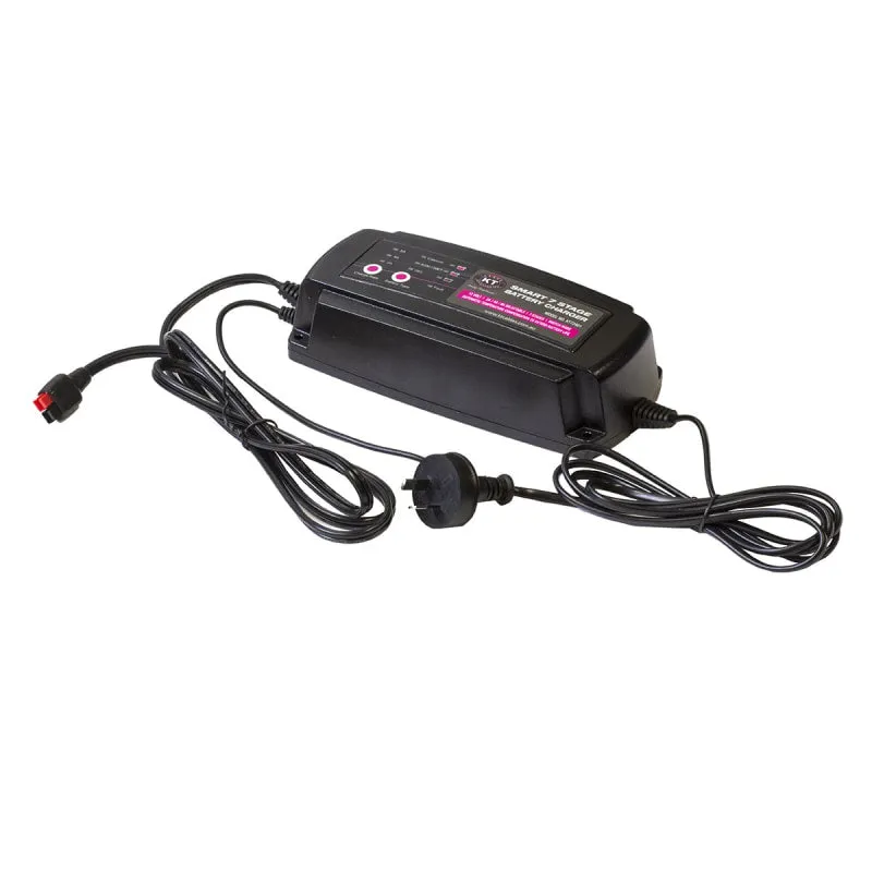 KT 12V Smart Battery Charger | 7 Stage | 2 / 4 / 8 Amp | AGM | GEL | KT72401