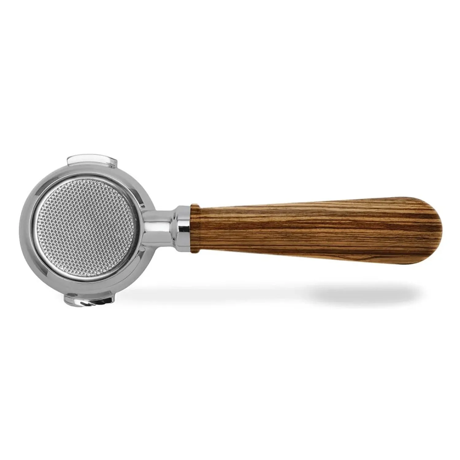 Lelit Bottomless Portafilter with Zebra Wood Handle and 18-21g Filter, 58mm