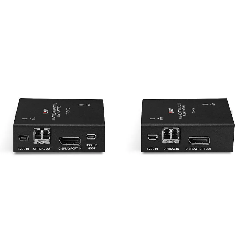 Lindy 300M Fibre Optic Displayport 1.2 & Usb Kvm Extender - Transmitter And Receiver - Kvm / Audio / Usb Extender - Disp