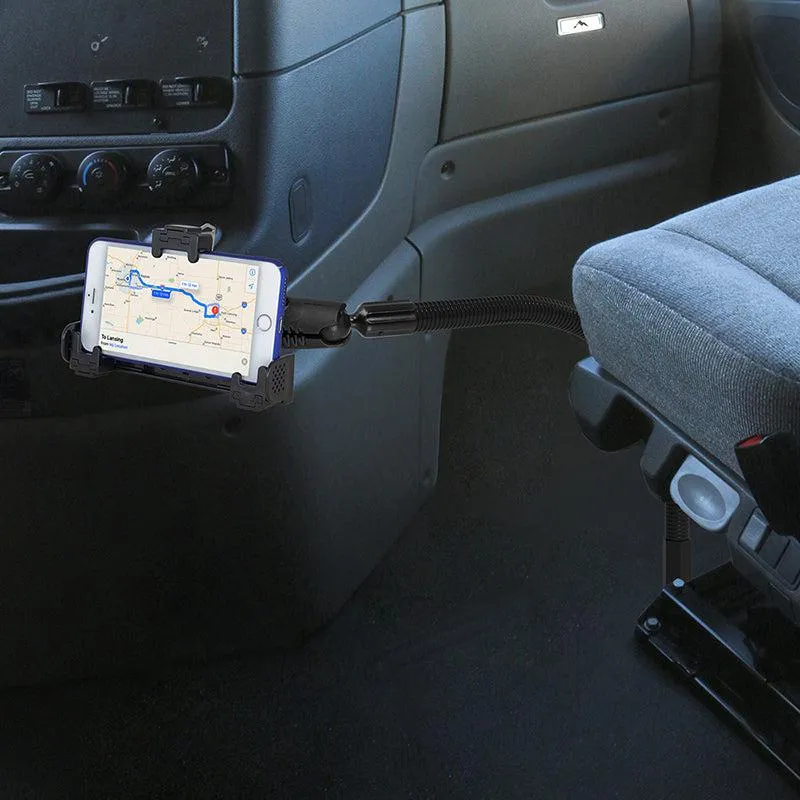 LockVise™ Locking Seat Rail or Floor Phone Mount