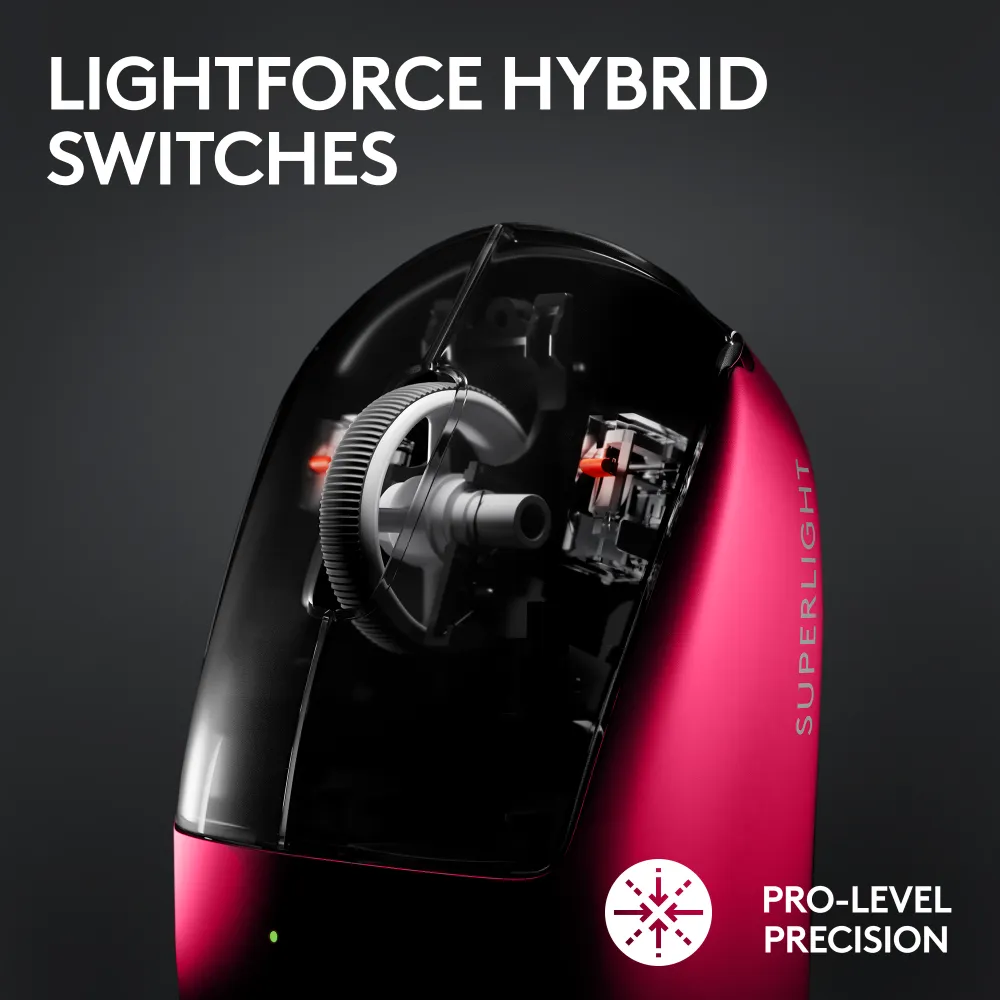 Logitech G Pro X Superlight 2 Gaming Mouse Magenta