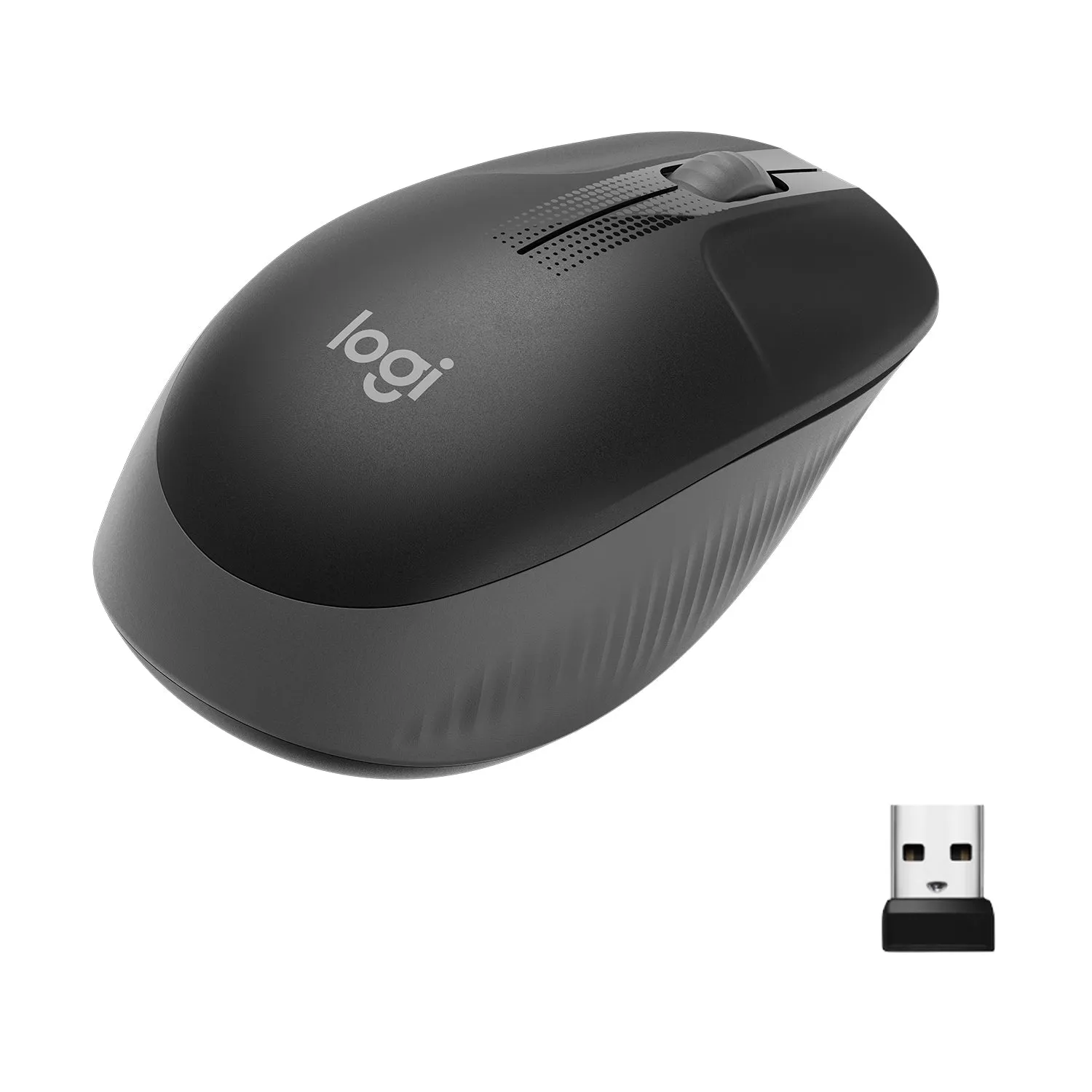 Logitech M190 Full-Size Wireless Mouse Rf Wireless 1000 Dpi Charcoal