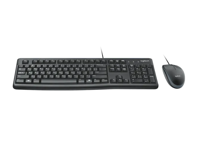 Logitech MK120 | Full Size Wired Membrane Keyboard & Mouse Combo