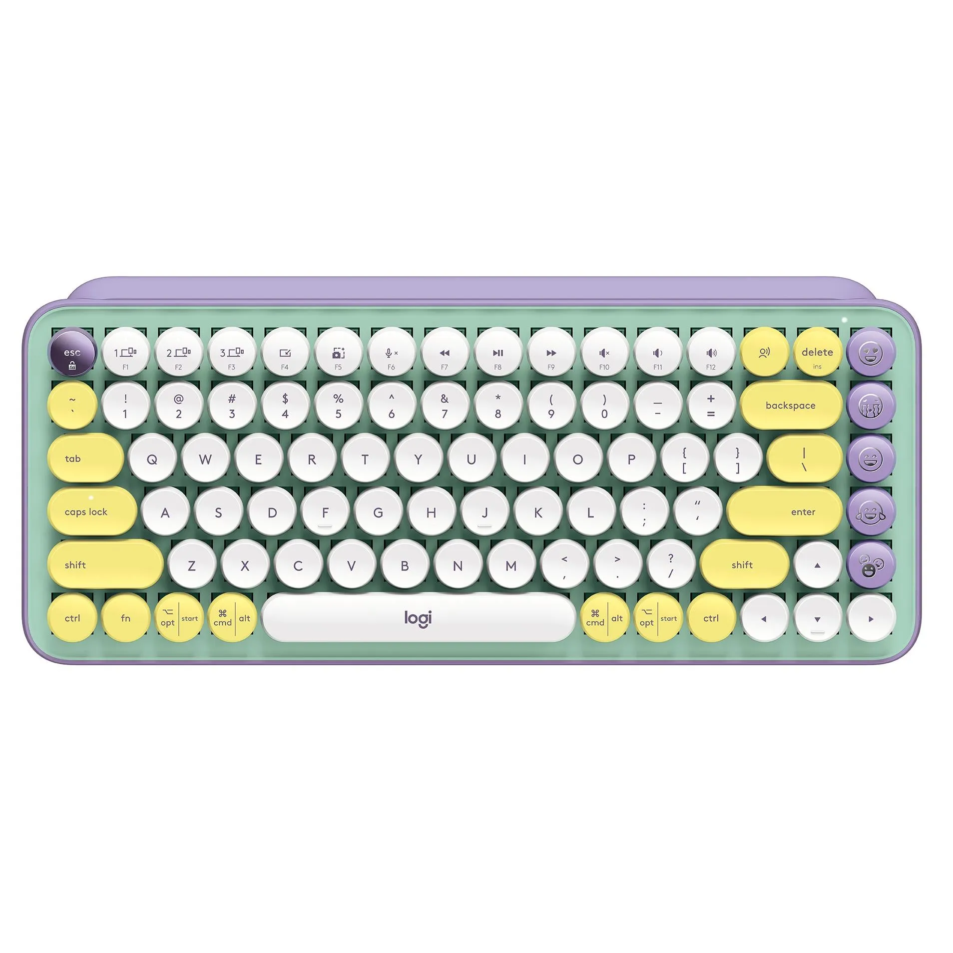 Logitech POP Keys Wireless Mechanical Keyboard with Emoji Keys (Daydream Mint)