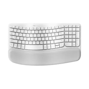 Logitech Wave Keys Ergonomic Wireless Keyboard Offwhite