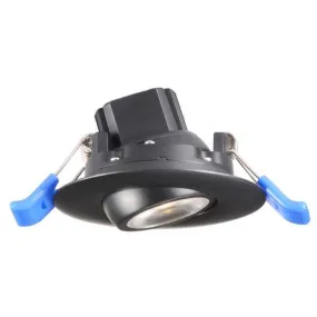 Lotus LED Lights - 2 Inch Eyeball - Round Gimbal LED Downlight - 2700K - Black Finish