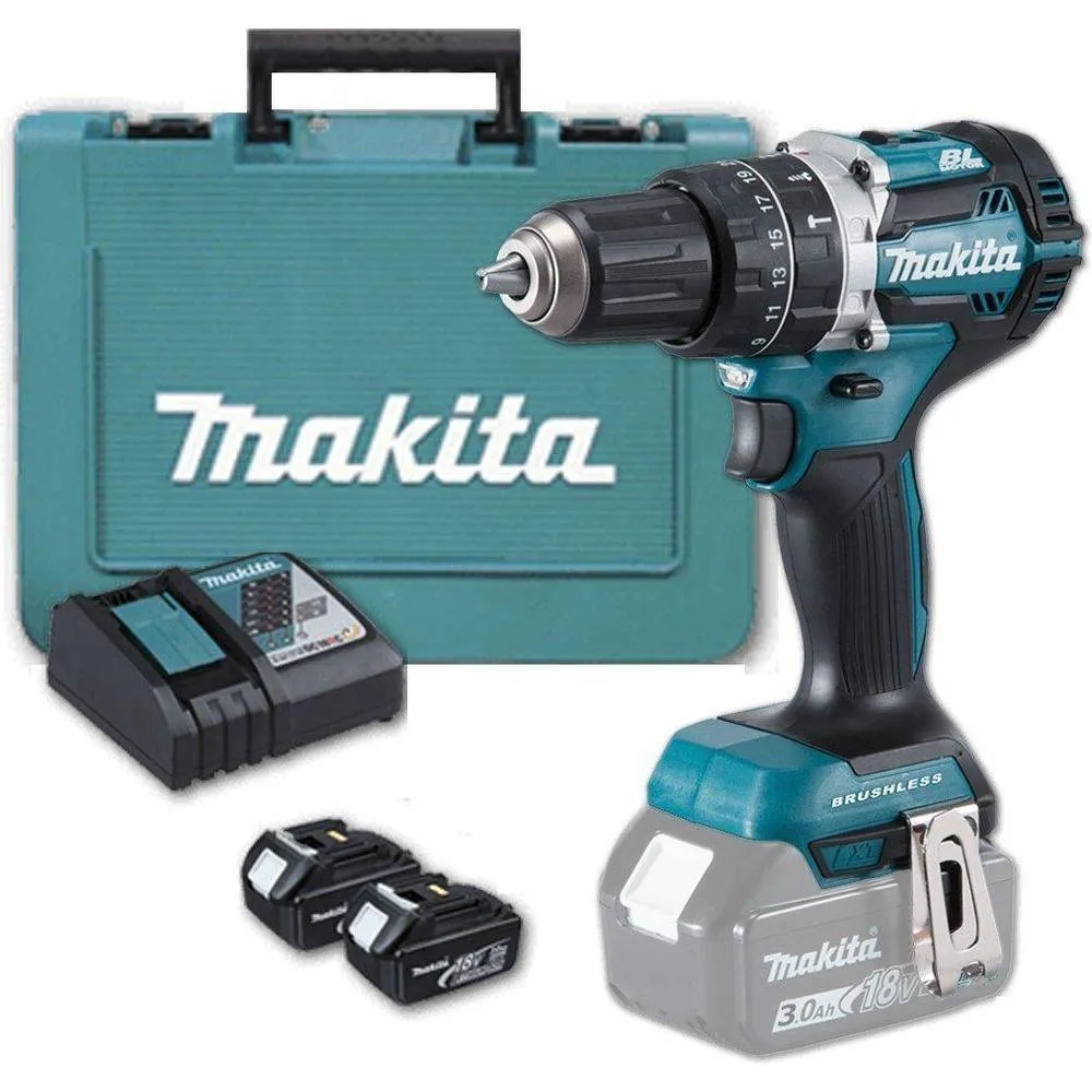 Makita DHP484RFE Cordless Brushless Hammer Drill (LXT-Series)