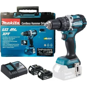 Makita DHP484RFE Cordless Brushless Hammer Drill (LXT-Series)