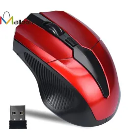 Malloom 2017  2.4GHz Mice Optical Mouse Wireless In Computer Mice Cordless USB Receiver PC Computer Wireless for Laptop