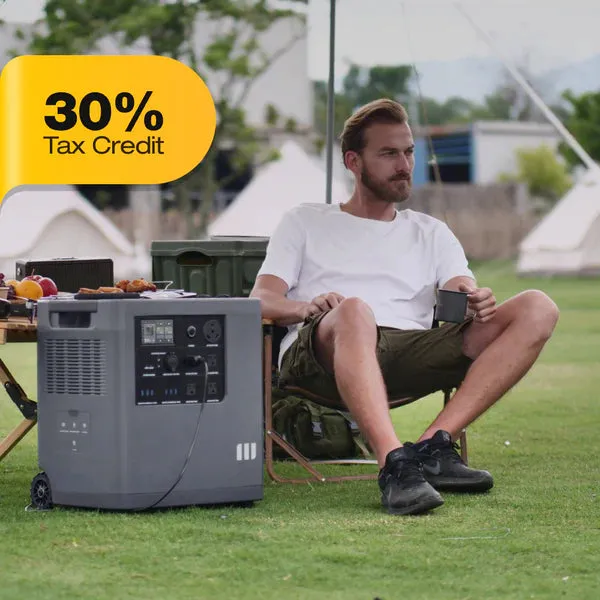 Mango Power E 3.5kw Portable Power Station- Solar Generator Kit with 2x200W  Solar Panels