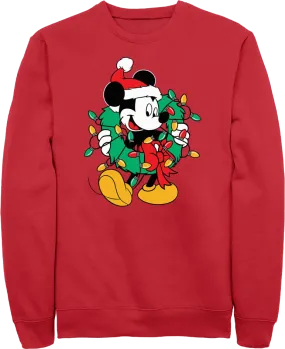 Mickey Mouse Christmas Wreath Disney Sweatshirt