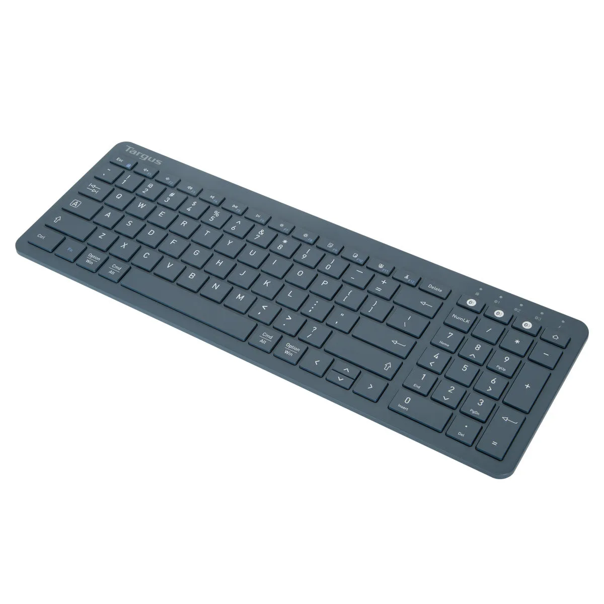 Midsize Multi-Device Bluetooth® Antimicrobial Keyboard (Blue)