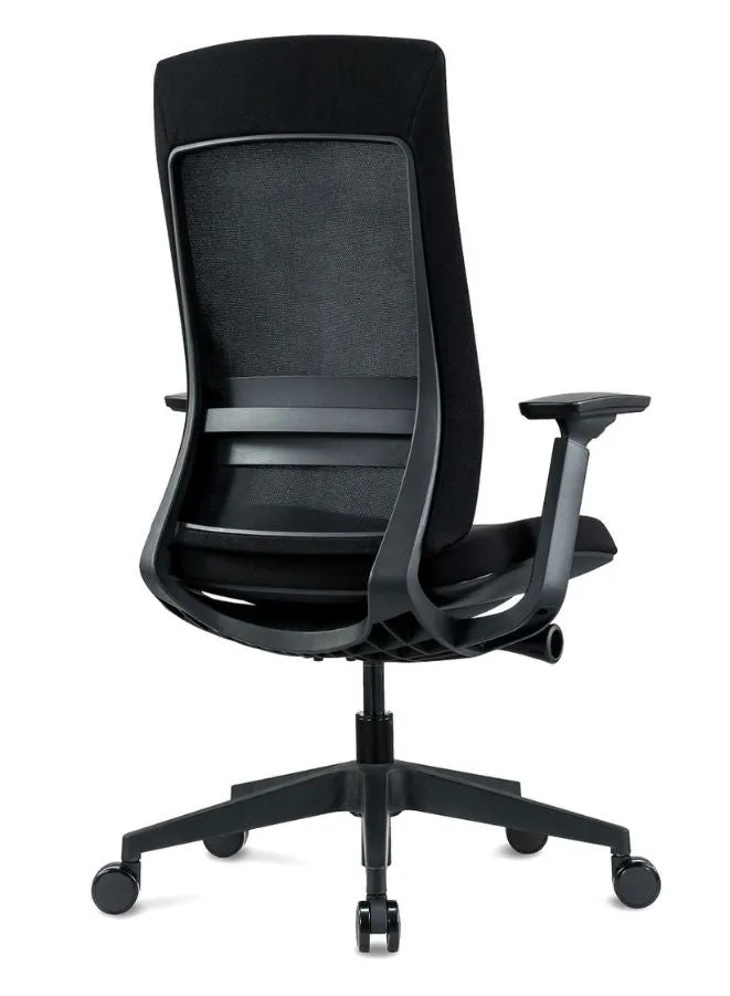 Modern Ergonomic Office Chair with Soft Cushion for Long Use, Black