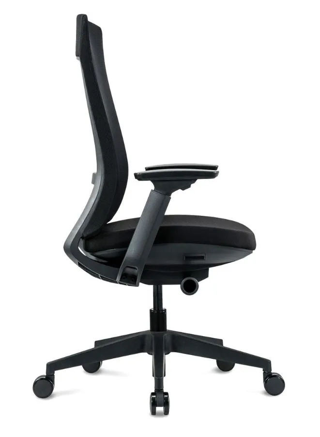 Modern Ergonomic Office Chair with Soft Cushion for Long Use, Black