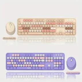 Mofii Wireless Retro Style Punk Mouse And Keyboard Kit