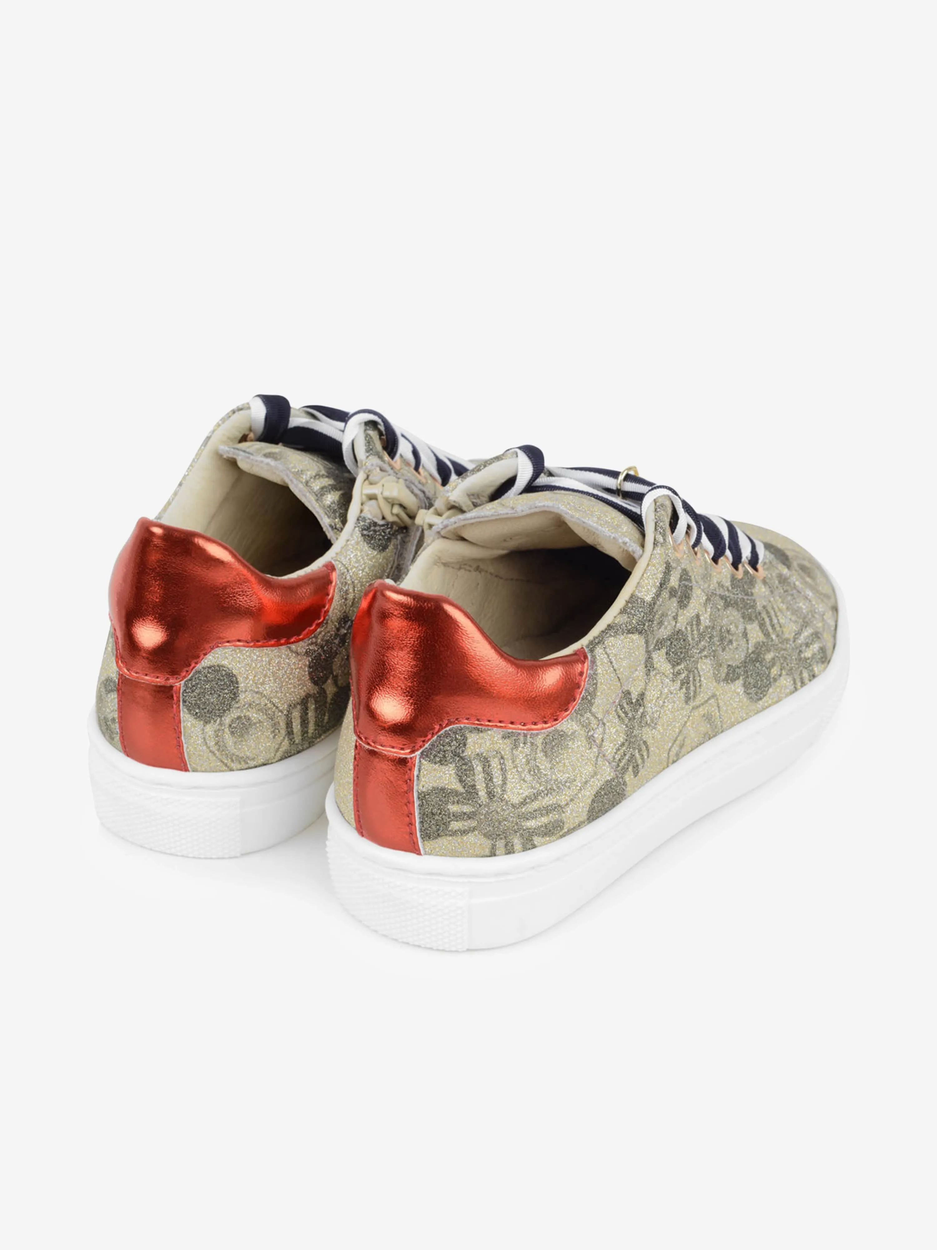 Monnalisa Mickey Mouse Glitter Trainers