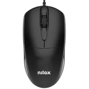 Mouse Nilox MOUSB1012 Black 1200 DPI