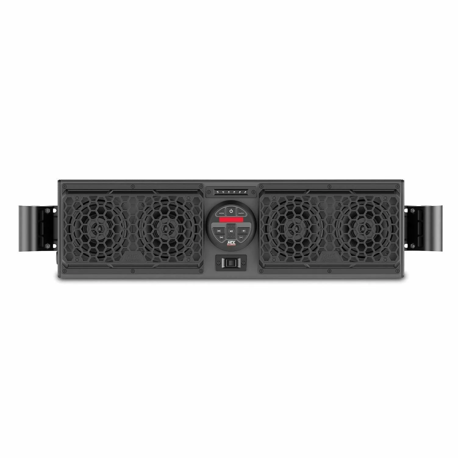 MTX Audio Polaris RZR Bluetooth Overhead Sound Bar with 2 Amplified Cage Mount Speakers & Subwoofer