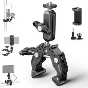 NEEWER ST83 Super Clamp with 3" Dual Ballhead Magic Arm