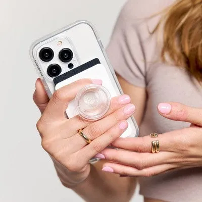 New - PopSockets Magnetic Phone Wallet with Grip and MagSafe, Magnetic Adapter Ring Included – Deep Periwinkle