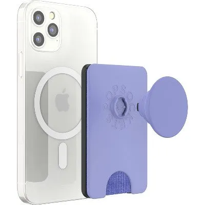 New - PopSockets Magnetic Phone Wallet with Grip and MagSafe, Magnetic Adapter Ring Included – Deep Periwinkle