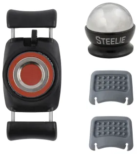 Nite Ize Steelie STFD-01-R8 Car-Mount Kit, Stainless Steel, Black/Silver :EA: QUANTITY: 1