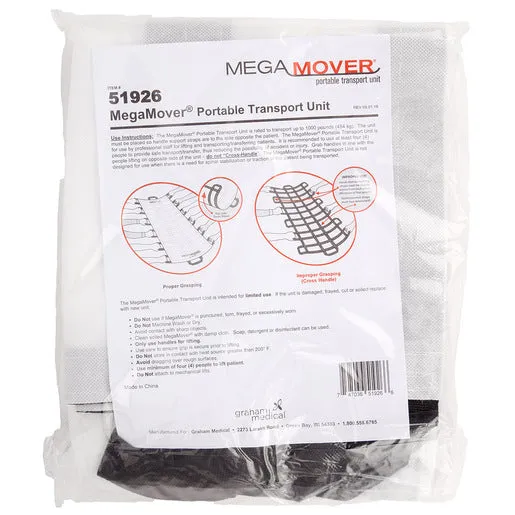 Non-Woven Mega Mover 1500 Portable Transport Unit 40 x 80, White