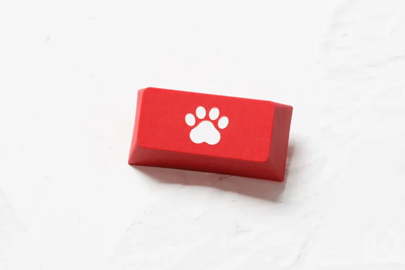 Novelty cherry profile dip dye sculpture pbt keycap for mechanical keyboard laser etched legend cat pad backspace black red blue