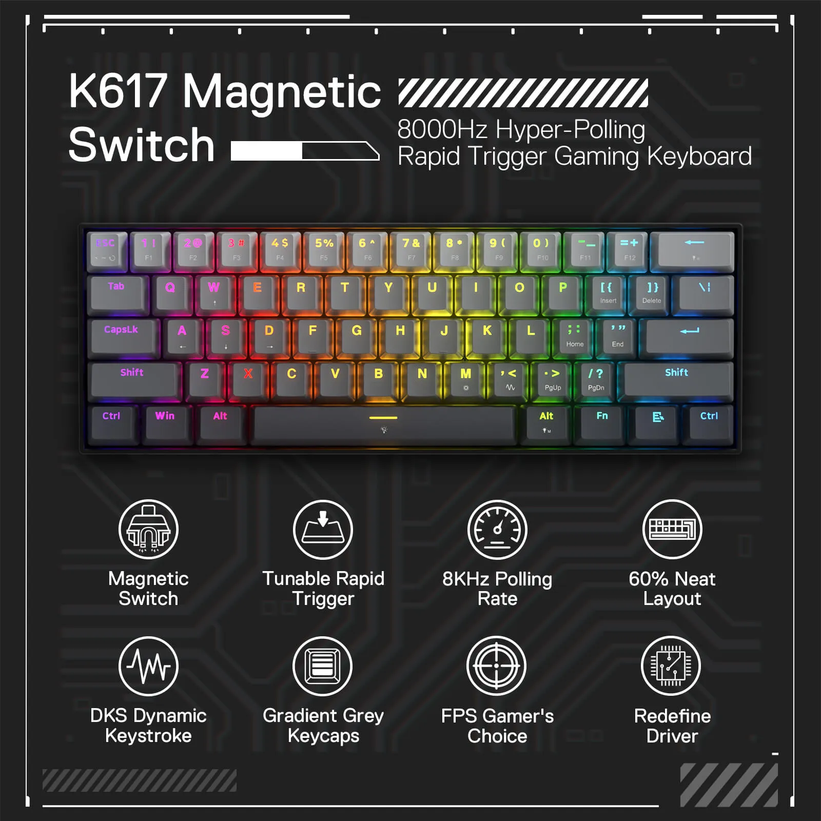 (Open-box) FIZZ K617 (Magnetic Switch Keyboard)