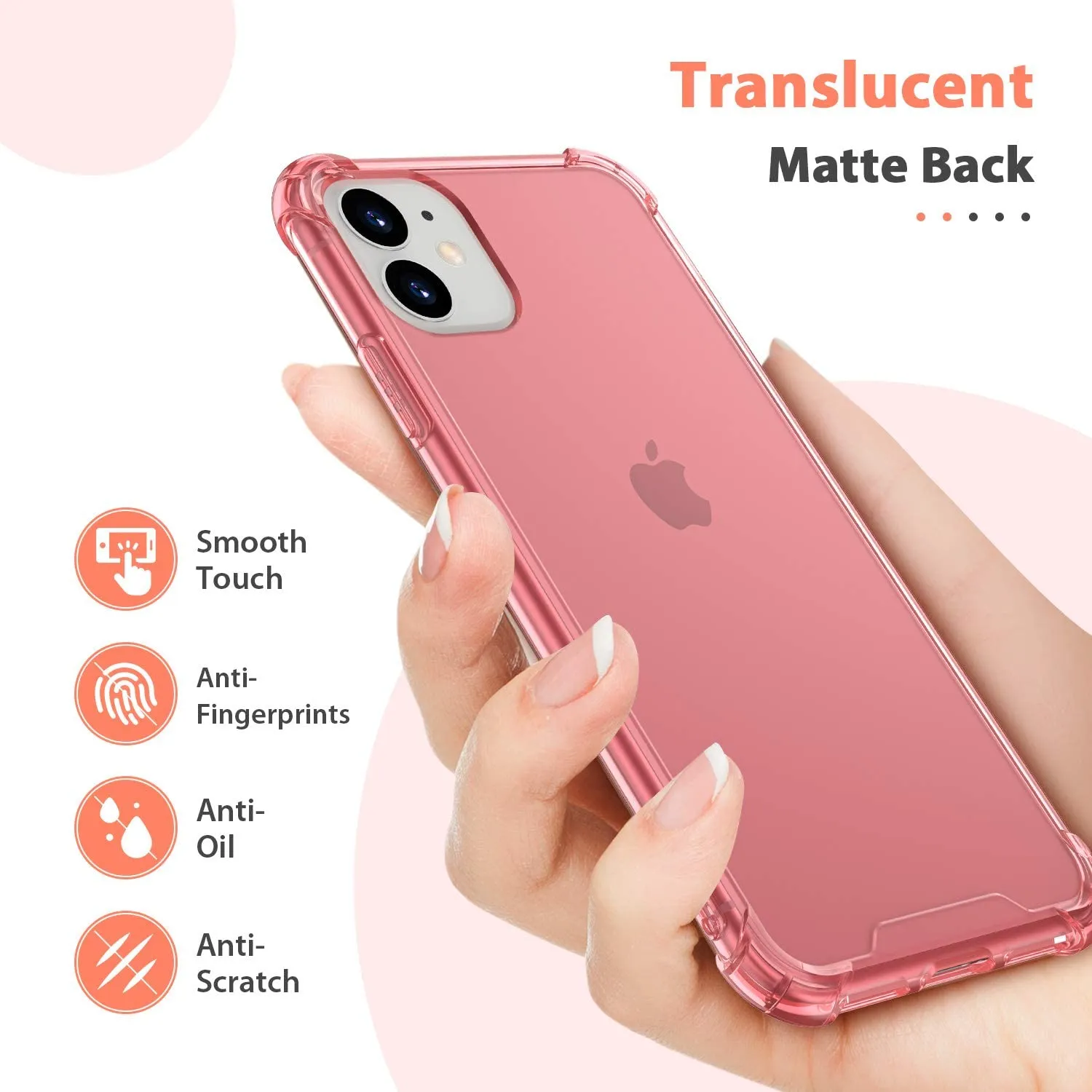 ORIbox Case Compatible iPhone 11 Case, 4 Corners Shockproof Protection