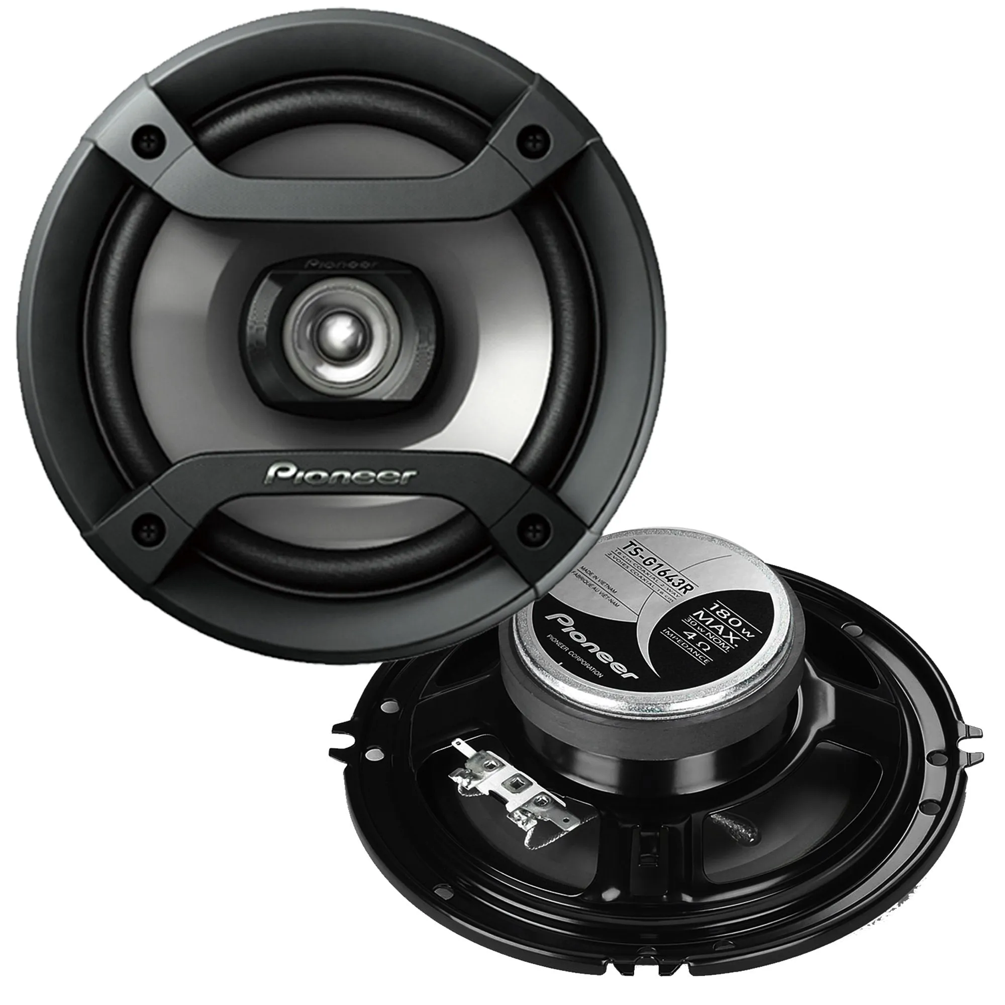 Package 2 Pairs of Pioneer TS-F1634R 6.5" 200W 2-Way Speakers   SoundXtreme ST-926BT In-Dash CD Receiver with Bluetooth and CD/FM/USB/AUX/SD   1 Free EMB EBH700 Headphone