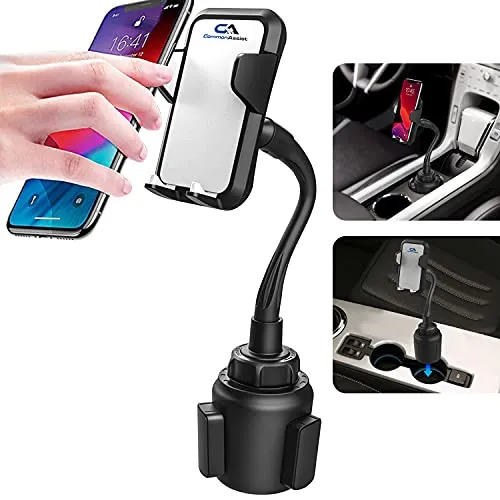 Phone Holder for Car Cup Holder Mount Black