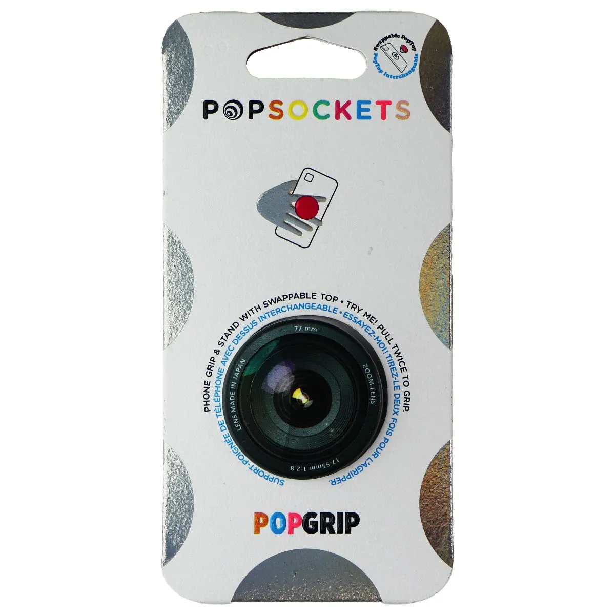 PopSockets PopGrip Series Phone Grip for Phones and Tablets - Shutter