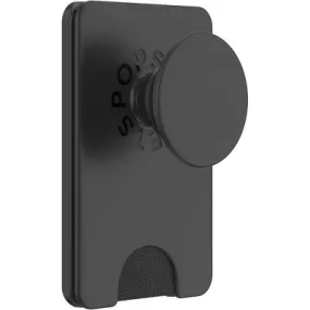 PopSockets PopWallet with PopGrip Cell Phone Grip & Stand with MagSafe - Black