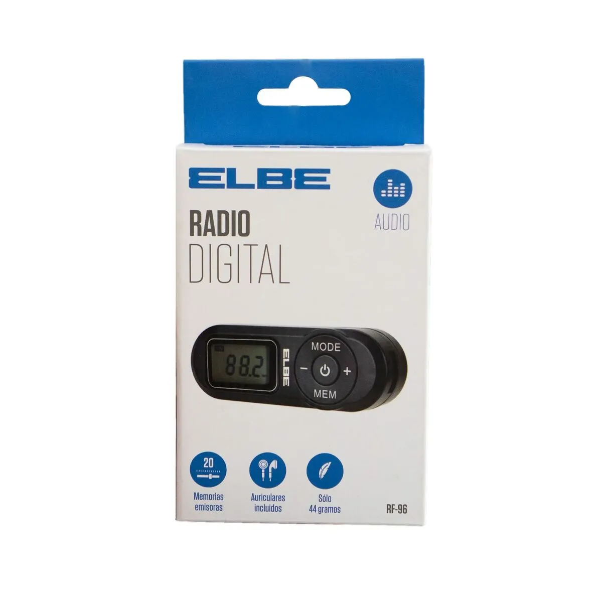 Portable Digital Radio ELBE RF-96 Black FM