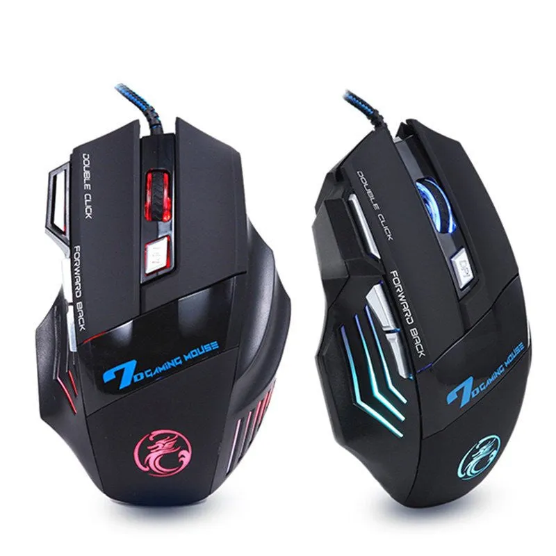 Professional Wired Gaming Mouse 7 Button 5500 DPI LED Optical USB Gamer Computer Mouse High Quality X7