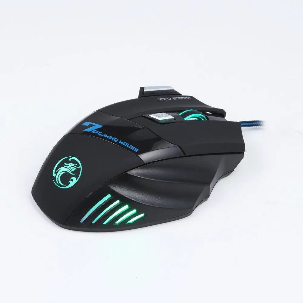 Professional Wired Gaming Mouse 7 Button 5500 DPI LED Optical USB Gamer Computer Mouse High Quality X7