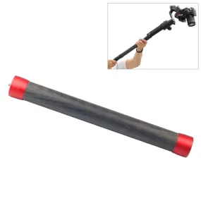 PULUZ Carbon Fiber Extension Monopod Pole Rod Extendable Stick for DJI / MOZA / Feiyu V2 / Zhiyun G5 / SPG Gimbal, Length: 35cm(Red)