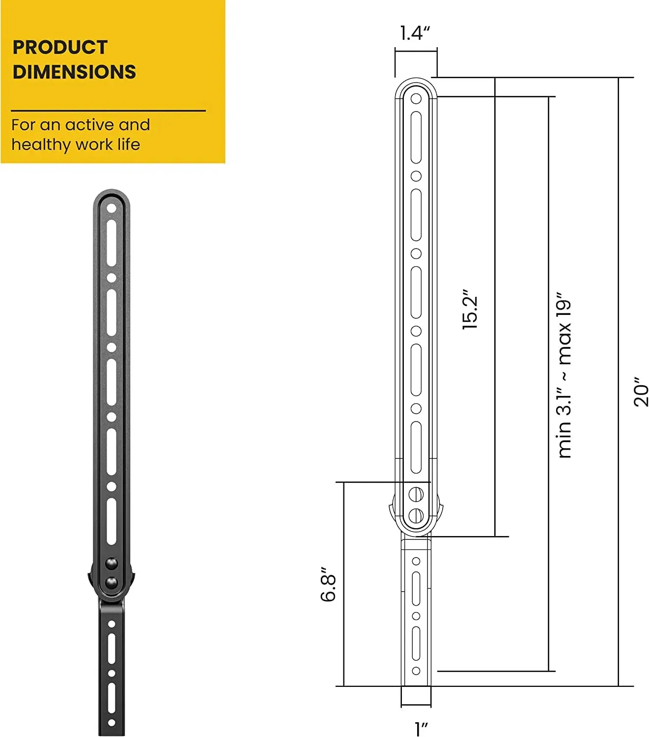 PUTORSEN Sound Bar Mount Bracket