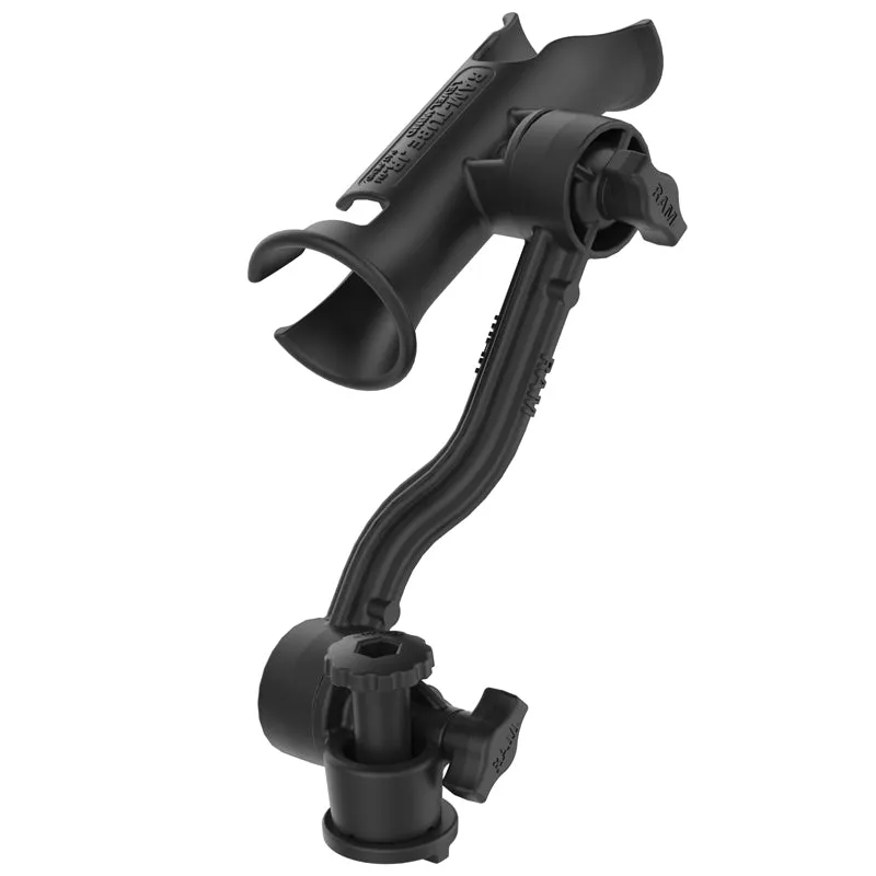 RAM® Tube Jr.™ Rod Holder with Extension Arm and RAM® Track-Node™ Base