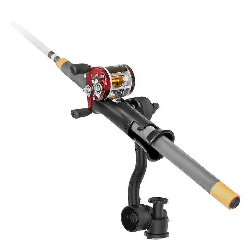 RAM® Tube Jr.™ Rod Holder with Extension Arm and RAM® Track-Node™ Base