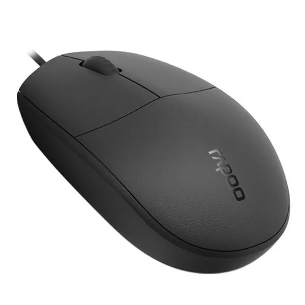 Rapoo N100 Wired Optical Mouse - Black