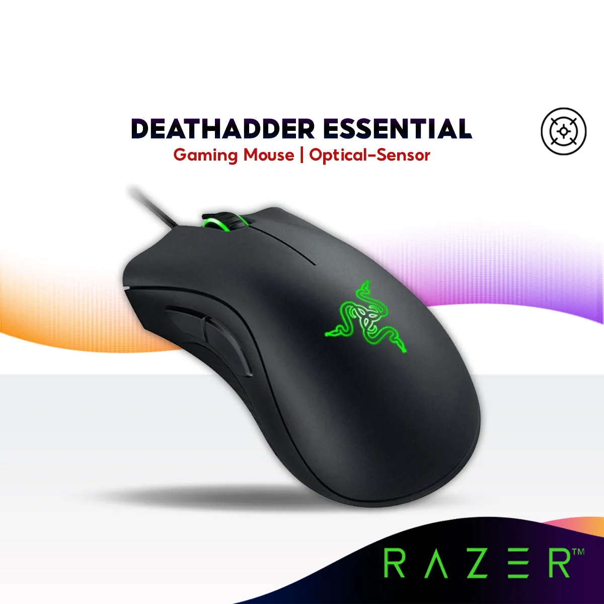 Razer Deathadder Essential 2021 Wired Gaming Mouse | 6400 DPI Optical | Ergonomic | 5 Programmable Buttons | Right-Handed (RZ01-03850100-R3M1)