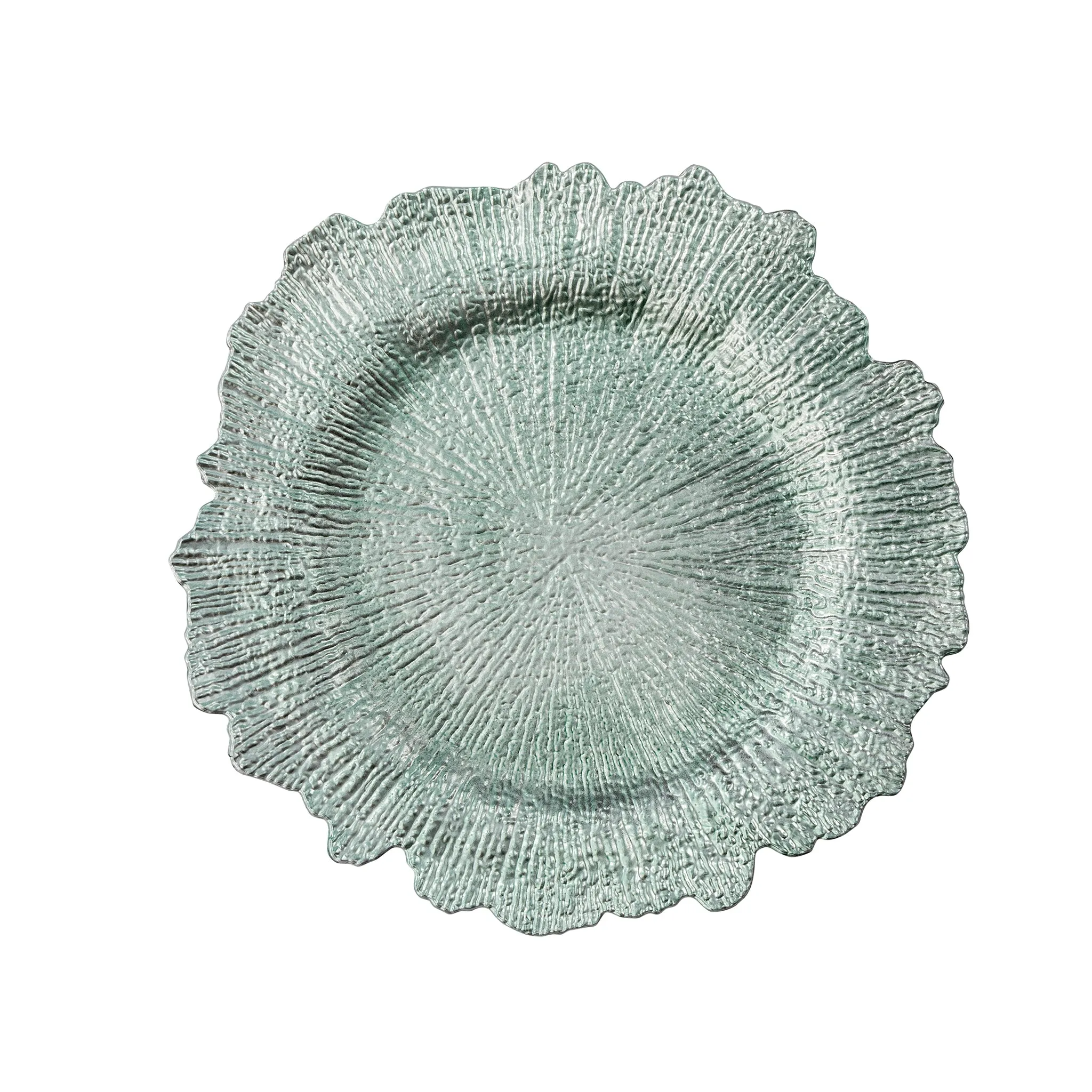 Reef Acrylic Charger Plate - Light Turquoise