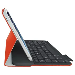 Refurbished Logitech Ultrathin Keyboard Folio Case for iPad Mini (Red-Orange), Refurbished